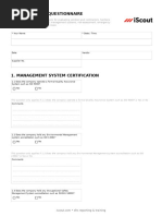 Vendor Safety Questionnaire Form