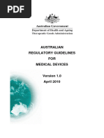 Australian Regulatory Guidelines Medical Devices