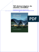 Ebook Download (Ebook PDF) Abstract Algebra: An Introduction, 3rd Edition All Chapter