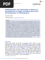 S0267190519000102jra 24..39 - Multilingualism-And-Technology-A-Review-Of-Developments-In-Digital-Communication-From-Monolingualism-To-Idiolingualism