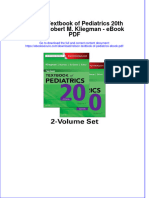 Ebook Download Nelson Textbook of Pediatrics 20th Edition Robert M. Kliegman - Ebook PDF All Chapter