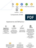 8 Mental State Examination (MSE)