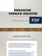 Pengantar FARMASI INDUSTRI