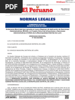 Gobiernos Locales Municipalidad de Lurín: Ordenanza Municipal #492-2024/MDL