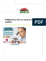 Prăjitură Cu Foi Cu Nucă Și Cremă de Vanilie - Hai Să Gătim