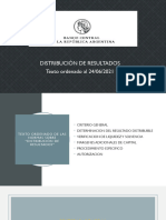 Distribucion de Resultados BCRA PDF