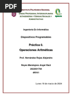 Operaciones Aritméticas en Los Registros Del Microcontrolador