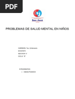 Problemas Mentales en Niños y Adolescentes V-E