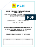 PDF Sop Energize Trafo Ibt 2 Gis 150 KV Passo Trafo Daya Dan Feeder Outgoingdocx - Compress