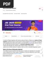 Gauss Elimination Method - Learn and Solve Questions
