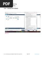 NWC 11.6.6 Lab - Calculate IPv4 Subnets