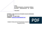 Unidad II Elaboración de Presentación Compensación y RRLL - Programa de SST