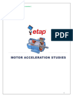 Motor Acceleration Study in Etap