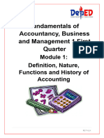 Fabm 1 Module 1 Definition Nature Functions and History of Accounting