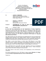 Annex C Transmittal Memo Template