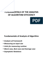 Fundamentals of Analysis of Algorithm