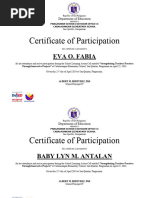 LAC Certificate of Participation