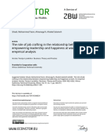 The Role of Job Crafting in The Relationship Between Empowering Leadership and Happiness at Work: An Empirical Analysis