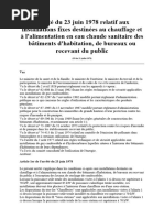 Arrêté Du 23 Juin 1978 Relatif Aux Installations Fixes Destinées Au Chauffage Et À L