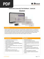 Automotive Immunity Test Software AutoLab