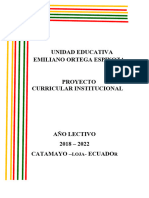 Plan Curricular Institucional