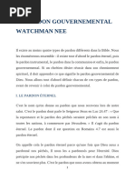 Le Pardon Gouvernemental - Watchman Nee