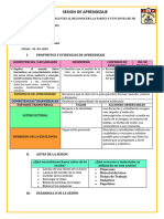 Sesion de Aprendizaje Del Gusto