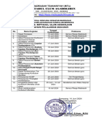 Jadwal Kesiapan Madrasah