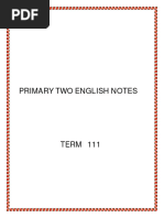 P.2 English Notes Revised Term 3 - 034120