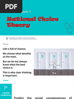 DISS Unit 3 Lesson 1 Rational Choice Theory 1