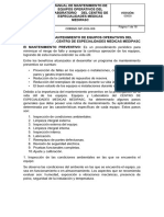 Manual de Mantenimiento de Equipos Operativos en Medipasc