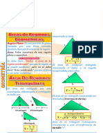 Formulario Área de Regiones Geométricas