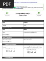 13 - Checklist Manutenção Preventiva