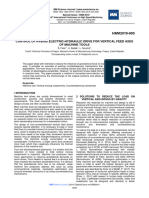 Mmscience 2019 11 Control of Hybrid Electric Hydraulic Drive For Vertical Feed Axes of Machine Tools