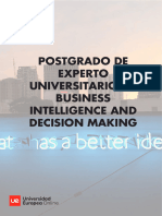 Postgrado Business Intelligence Decision Making Online Folleto v1