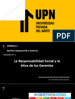 Semana 2 - La Responsabilidad Social y La Ética de Los Gerentes