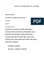 Marking Scheme of Literature in en Lev 5 2024