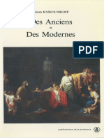 Des Anciens Et Des Modernes - Mouza-Raskolnikoff