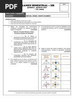 EXAMEN BIMESTRAL - IIB (QUÍMICA 5to SEC)