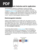 Electromagnetic Induction and Its Applications