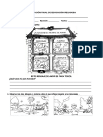 2° Grado - Evaluación Educación Religiosa