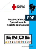 MANUAL DEL PARTICIPANTE Reconocimiento en Operaciones de Rescate Con Cuerdas