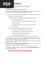 Carta Apertura Cuenta en Sucursal