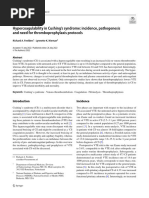 Hypercoagulability in Cushing Syndrome Incidence, Pathogenesis and Need For Thromboprophylaxis Protocols