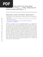 Constraining Dark Matter From Strong Phase Transitions in A U (1) Model: Implications For Neutrino Masses and Muon G 2