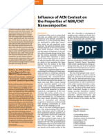 Influence of ACN Content On The Properties of NBR/CNT Nanocomposites