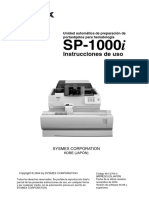 SP-1000i - IFU - Fin - 1 0 - Es MANUAL