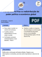 Fim Da Guerra Fria e A Redistribuição Do Poder Político e Econômico Global