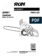 Chainsaw: Parts List