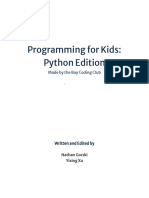 Programming For Kids - Python Edition, 2021